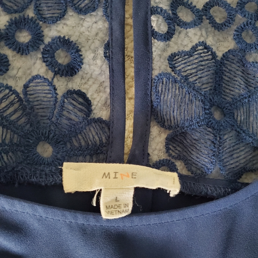Navy Blue Blouse